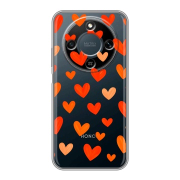 Силиконовый чехол на Honor X9d с принтом Сердечки Силиконовый чехол на Honor X9d с принтом Сердечки