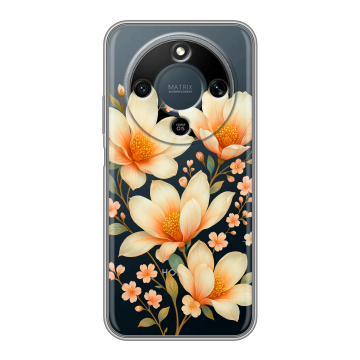 Силиконовый чехол на Honor X9d с принтом Цветы Силиконовый чехол на Honor X9d с принтом Цветы
