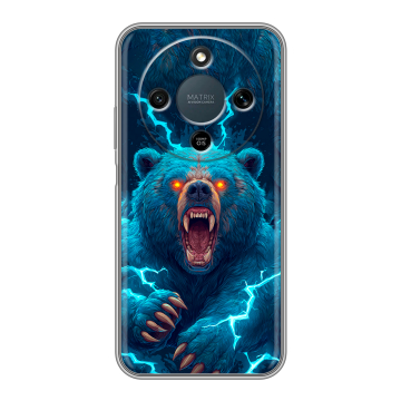 Силиконовый чехол на Honor X9d с принтом Медведь Силиконовый чехол на Honor X9d с принтом Медведь