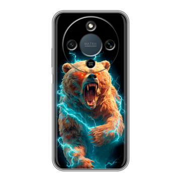 Силиконовый чехол на Honor X9d с принтом Медведь