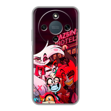 Силиконовый чехол на Honor X9d с принтом Hazbin Hotel Отель Хазбин