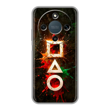 Силиконовый чехол на Honor X9d с принтом Squid Game Игра кальмара
