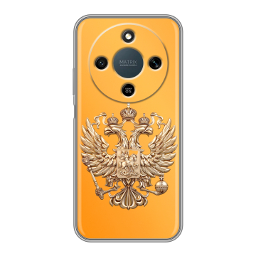 Силиконовый чехол на Honor X9d с принтом Герб Флаг России
