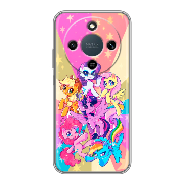Силиконовый чехол на Honor X9d с принтом My little pony Дружба чудо