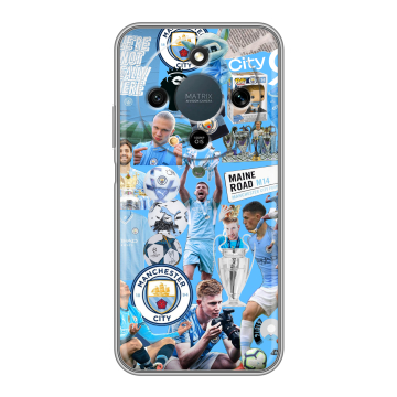 Силиконовый чехол на Honor X9d с принтом Man City Манчестер Сити