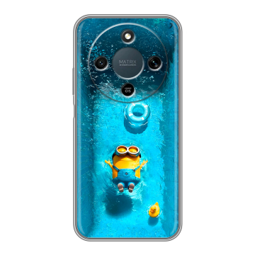 Силиконовый чехол на Honor X9d с принтом Миньоны