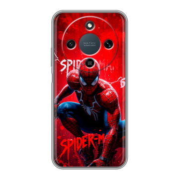 Силиконовый чехол на Honor X9d с принтом Spiderman Человек паук