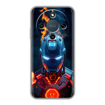 Силиконовый чехол на Honor X9d с принтом IronMan Железный человек
