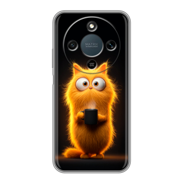 Силиконовый чехол на Honor X9d с принтом Смешной кот