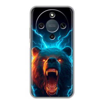 Силиконовый чехол на Honor X9d с принтом Медведь