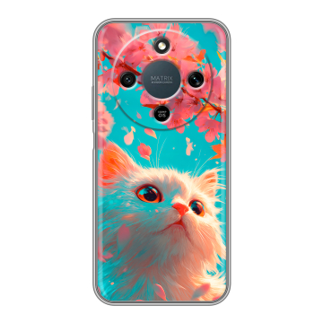 Силиконовый чехол на Honor X9d с принтом Красивый кот