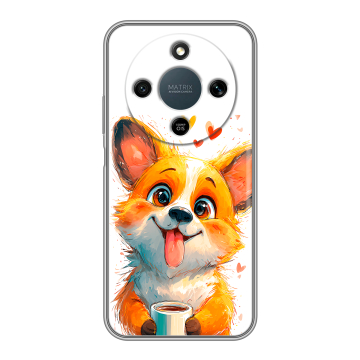 Силиконовый чехол на Honor X9d с принтом корги