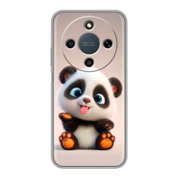 Силиконовый чехол на Honor X9d с принтом милая панда