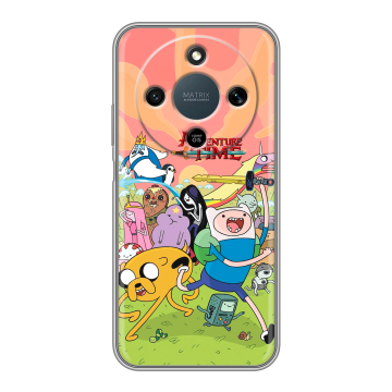 Силиконовый чехол на Honor X9d с принтом Adventure time Время приключений