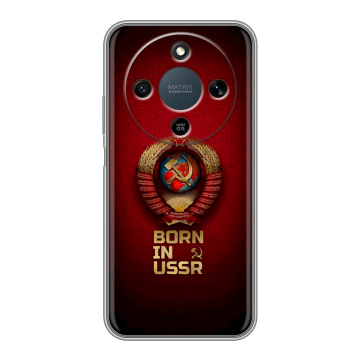 Силиконовый чехол на Honor X9d с принтом Флаг Герб СССР