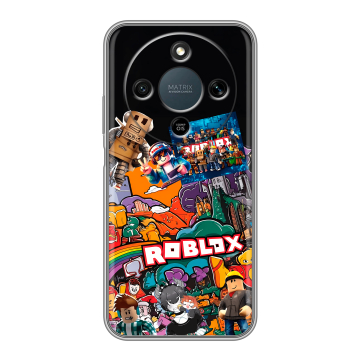 Силиконовый чехол на Honor X9d с принтом Roblox Роблокс