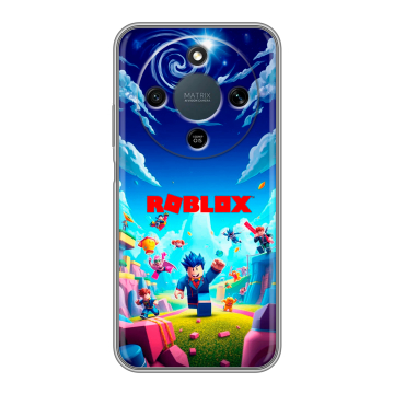 Силиконовый чехол на Honor X9d с принтом Roblox Роблокс