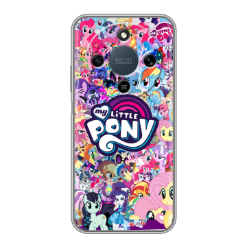 Силиконовый чехол на Honor X9d с принтом My little pony Дружба чудо