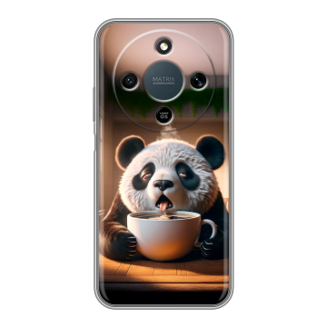 Силиконовый чехол на Honor X9d с принтом смешная панда