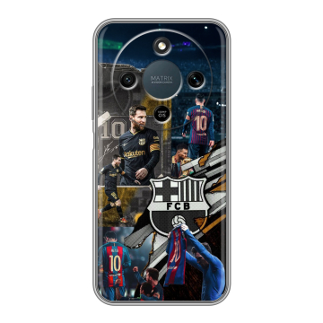 Силиконовый чехол на Honor X9d с принтом Messi Barcelona