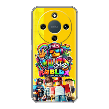 Силиконовый чехол на Honor X9d с принтом Roblox Роблокс