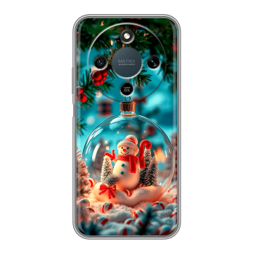Силиконовый чехол на Honor X9d с принтом Новый год