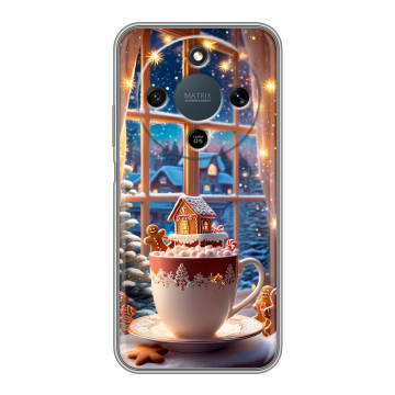Силиконовый чехол на Honor X9d с принтом Новый год