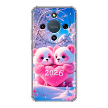 Силиконовый чехол на Honor X9d с принтом Новый год
