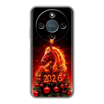 Силиконовый чехол на Honor X9d с принтом Новый год