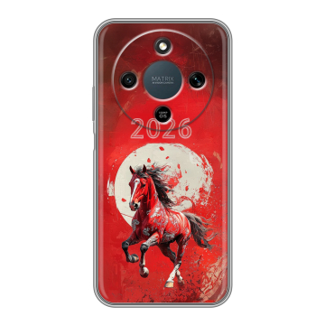 Силиконовый чехол на Honor X9d с принтом Новый год