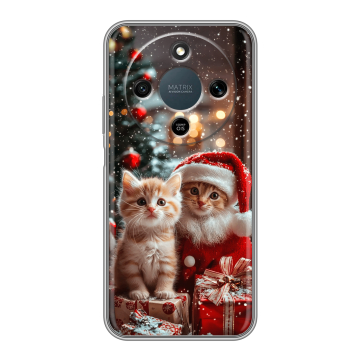 Силиконовый чехол на Honor X9d с принтом Новый год