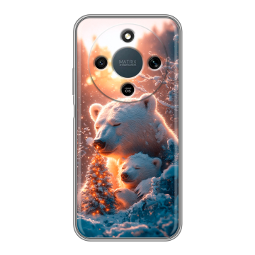 Силиконовый чехол на Honor X9d с принтом Новый год