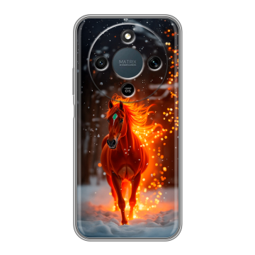 Силиконовый чехол на Honor X9d с принтом Новый год