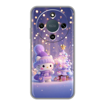 Силиконовый чехол на Honor X9d с принтом Новый год