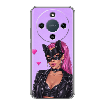 Силиконовый чехол на Honor X9d с принтом женский