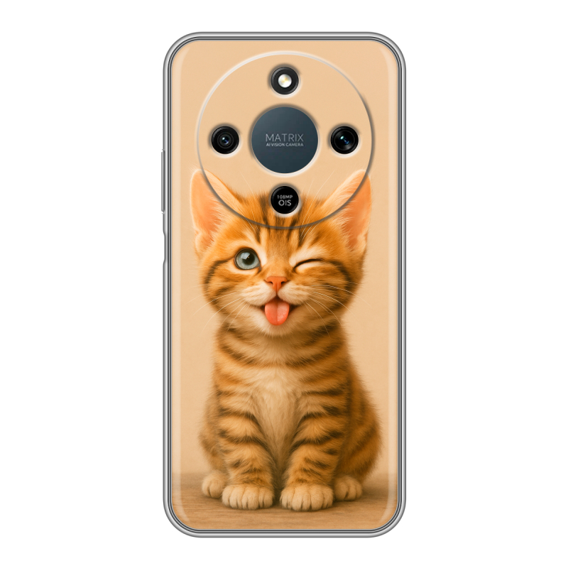 Силиконовый чехол на Honor X9d с принтом котенок Силиконовый чехол на Honor X9d с принтом котенок