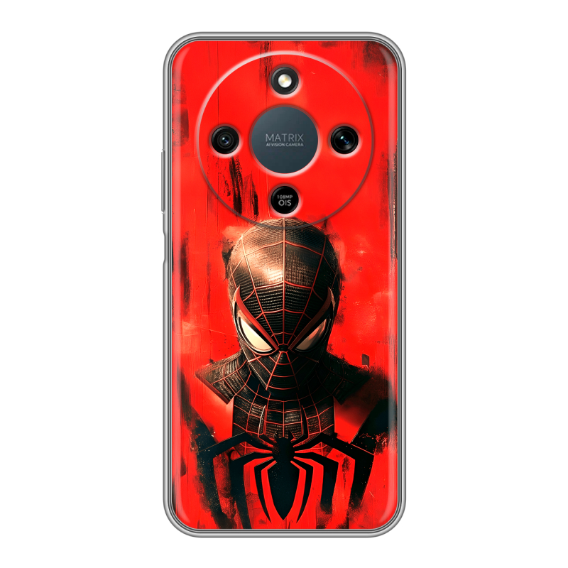 Силиконовый чехол на Honor X9d с принтом человек паук spiderman Силиконовый чехол на Honor X9d с принтом человек паук spiderman