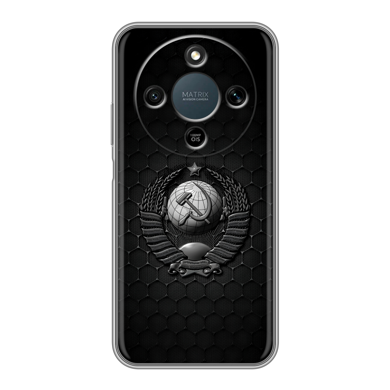 Силиконовый чехол на Honor X9d с принтом Герб Флаг СССР Силиконовый чехол на Honor X9d с принтом Герб Флаг СССР