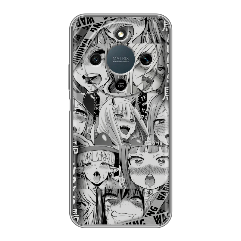 Силиконовый чехол на Honor X9d с принтом Ahegao Ахегао Аниме Силиконовый чехол на Honor X9d с принтом Ahegao Ахегао Аниме