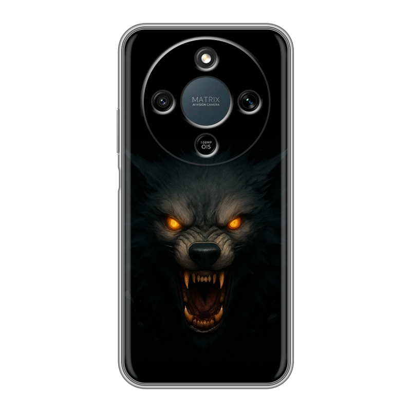 Силиконовый чехол на Honor X9d с принтом Волк Силиконовый чехол на Honor X9d с принтом Волк