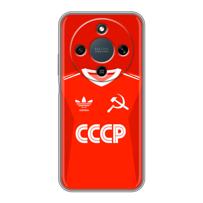 Силиконовый чехол на Honor X9d с принтом Флаг Герб СССР Силиконовый чехол на Honor X9d с принтом Флаг Герб СССР