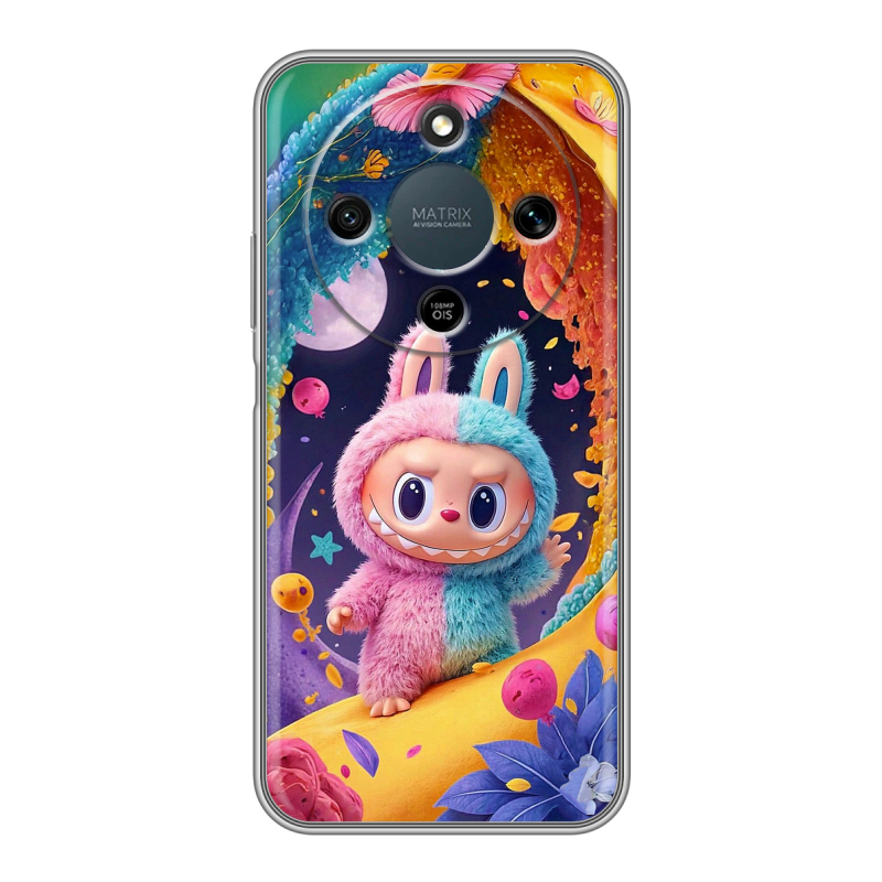 Силиконовый чехол на Honor X9d с принтом Labubu Лабубу Силиконовый чехол на Honor X9d с принтом Labubu Лабубу