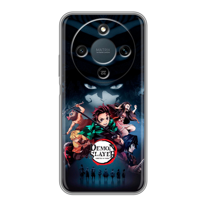 Силиконовый чехол на Honor X9d с принтом Demon Slayer Клинок рассекающий демонов Силиконовый чехол на Honor X9d с принтом Demon Slayer Клинок рассекающий демонов