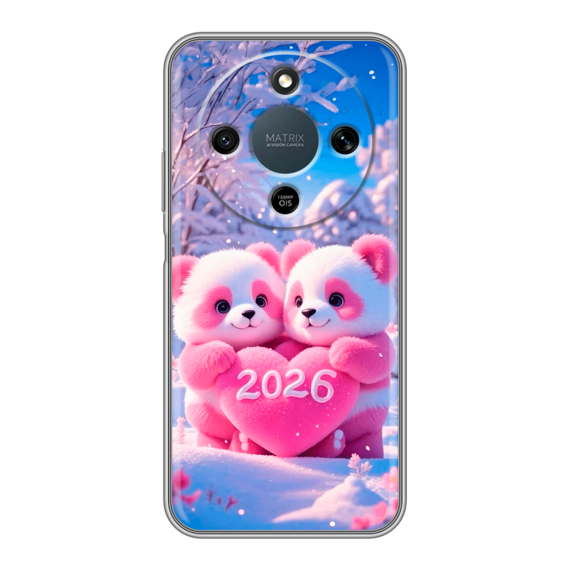 Силиконовый чехол на Honor X9d с принтом Новый год Силиконовый чехол на Honor X9d с принтом Новый год