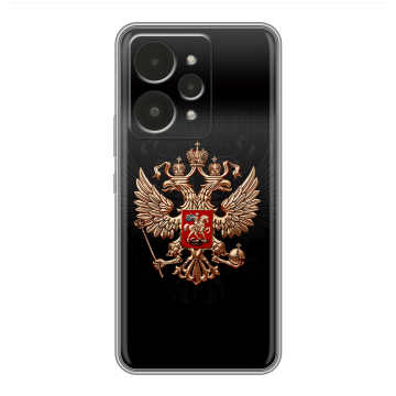 Силиконовый чехол на Realme 15 с принтом Герб России