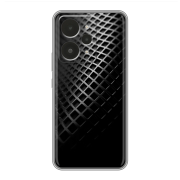 Силиконовый чехол на Realme 15 с принтом Текстура металла