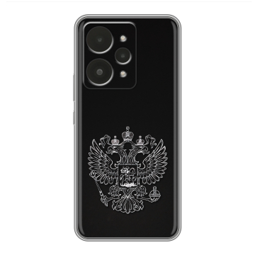 Силиконовый чехол на Realme 15 с принтом Герб России