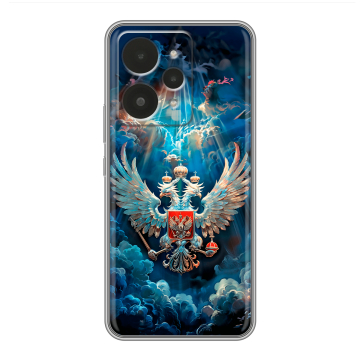 Силиконовый чехол на Realme 15 с принтом Герб флаг России Силиконовый чехол на Realme 15 с принтом Герб флаг России