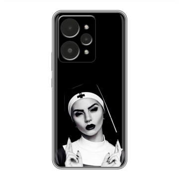Силиконовый чехол на Realme 15 с принтом монашка Силиконовый чехол на Realme 15 с принтом монашка