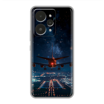 Силиконовый чехол на Realme 15 с принтом самолет Силиконовый чехол на Realme 15 с принтом самолет